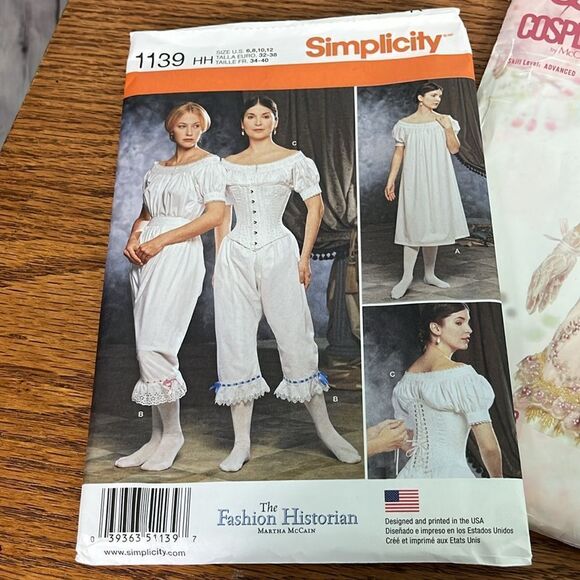 Set of 3 Costume Patterns Civil War  Firefly Path  & Bouquet Du Fleur All new - Picture 3 of 7